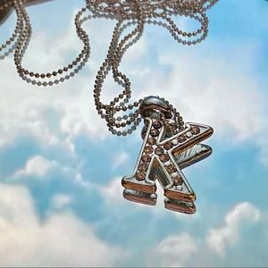 Silver K Necklace